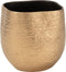 J-Line bloempot Audrey - keramiek - goud - extra small - 2 stuks - Ø 16.5 cm