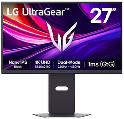 LG UltraGear 27G850A-B - Gaming Monitor - 27" UHD 4K 240Hz Nano IPS Black - Zwart