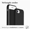 Accezz Liquid Silicone Backcover - iPhone SE (2022 / 2020) / 8 / 7 - Schokabsorberend - Zwart
