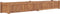 vidaXL - Plantenbak - verhoogd - 200x30x25 - cm - massief - teakhout