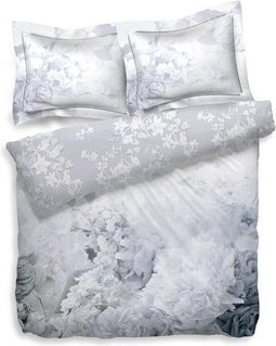 Heckett & Lane Florentina - Dekbedovertrek - Tweepersoons - 260x200/220 cm + 2 kussenslopen 60x70 cm - Bright White