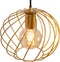Lucide DANZA - Hanglamp - Ø 25 cm - Dimbaar - Mat Goud / Messing