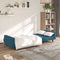 vidaXL - Slaapbank - 2-zits - fluweel - blauw