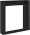 vidaXL - Haardombouw - 100x20x100 - cm - bewerkt - hout - zwart