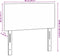 vidaXL - Hoofdbord - Eenvoudig - Donkergrijs - 90 - cm - Korduroy