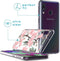 iMoshion Hoesje Geschikt voor Samsung Galaxy A40 Hoesje Siliconen - iMoshion Design hoesje - Roze / Transparant / Cherry Blossom