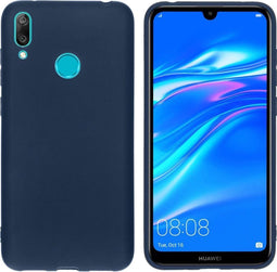 iMoshion Hoesje Geschikt voor Huawei Y7 (2019) Hoesje Siliconen - iMoshion Color Backcover - Donkerblauw