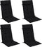 vidaXL - Stoelkussens - 4 - st - hoge - rug - ruitpatroon - oxford - stof - zwart