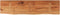vidaXL - Tafelblad - rechthoekig - natuurlijke - rand - 160x40x3,8 - cm - acaciahout