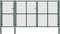 vidaXL - Poort - 400x150 - cm - staal - groen