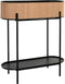 Grondlegger DKD Home Decor Natuurlijk Zwart Metaal Koloniaal Bamboe (60 x 23.5 x 69 cm)