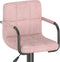 vidaXL - Barkrukken - 2 - st - fluweel - roze