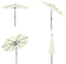 vidaXL - Parasol - 3-laags - Aluminium paal - 300 cm - Zand