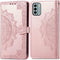iMoshion Hoesje Geschikt voor Nokia G22 Hoesje Met Pasjeshouder - iMoshion Mandala Bookcase - Rosé Goud