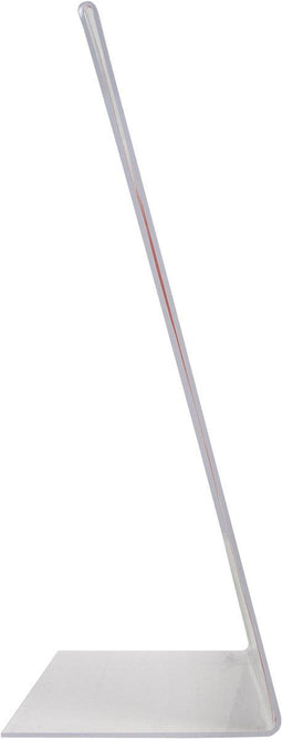 Quantore A5 L-staand - Kaarthouder - Stabiele onderkant - Transparant