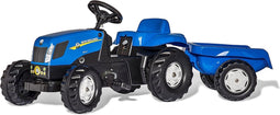 Rolly Toys rollyKid - Traptractor met Aanhanger - Geschikt voor 2,5 jaar en ouder - New Holland
