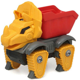 Vrachtwagen Dinosaur Geel 26 x 21 cm