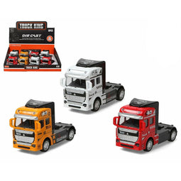 Vrachtwagen Truck King Metaal Multicolour 12 x 7 cm