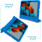 iMoshion Tablet Hoes Kinderen Geschikt voor Samsung Galaxy Tab S8 / Tab S7 - iMoshion Kidsproof Backcover met handvat - Blauw