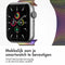 imoshion Milanees magnetisch bandje - Geschikt voor Apple Watch 1, 2, 3, 4, 5, 6, 7, 8, 9, 10 (42 mm), SE - 38/40/41 mm - Colorful - M