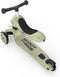 Scoot & Ride Highway Kick 1 - Kinderstep - Verstelbaar zadel en stuur - Olive
