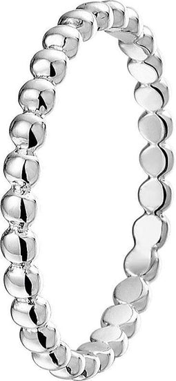 Yep! Ring Bolletjes - Aanschuifring - Gerhodineerd zilver - Zilverkleurig