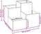 vidaXL - Tuinbak - 100x100x60 - cm - Gegalvaniseerd - Staal