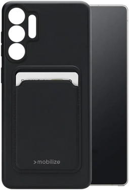Mobilize - Cardcase TPU - Ruimte voor pasjes - Zwart Samsung Galaxy S25 Ultra