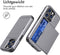 iMoshion Hoesje Geschikt voor iPhone 15 Pro Hoesje - Ruimte voor 2 pasjes - iMoshion Backcover met pasjeshouder - Grijs