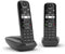 Gigaset AS690R - DECT telefoon - 100 nummers - zwart (2 stuks)