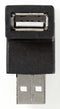 Nedis CCGB60930BK - USB A naar USB A adapter - Voorkomt kabelbreuken - Zwart
