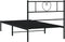 vidaXL - Bedframe - met - hoofdbord - metaal - zwart - 80x200 - cm