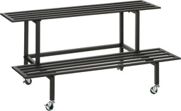 Mica Decorations Greenrax Plantentafel - L90 x B44 x H42 cm - Metaal - Zwart