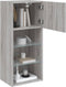 vidaXL - Tv-meubel - met - LED-verlichting - 40,5x30x90 - cm - grijs - sonoma - eiken