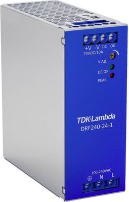 TDK-Lambda DRF240-24-1 DIN-rail netvoeding 24 V/DC 240 W Aantal uitgangen: 1 x Inhoud: 1 stuk(s)