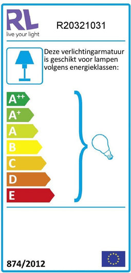 Reality Scissor - Wandlamp - E14 3,5 W - Wit mat