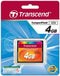 Transcend TS4GCF133 - CompactFlash 4GB - Ultra-snel 133X - (1 stuk)