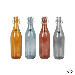 Glazen fles La Mediterránea Dark goethe 1 L (12 Stuks)