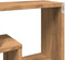 vidaXL - Wandschap - 85x16x52,5 - cm - bewerkt - hout - artisanaal - eikenkleurig