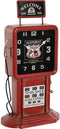 Bordsklocka Home ESPRIT Rood Metaal gasolinera 18 x 10 x 34 cm