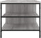 vidaXL - Salontafel - 100x50x45 - cm - bewerkt - hout - grijs - sonoma