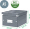 Leitz WOW Click & Store Kleine Opbergdoos - 84% Gerecycled Karton - 22 x 28.2 cm (BxHxD) - voor A5 Formaten - Paars