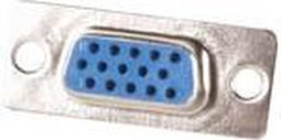 VROUWELIJKE 15P D-CONNECTOR - HOGE DICHTHEID - CHASSISMONTAGE (CC010)