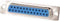 VROUWELIJKE 25P SUB-D CONNECTOR - CHASSISMONTAGE (CC007)