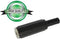 VROUWELIJKE 3.5mm STEREO JACK - ZWART PLASTIC (CA010)