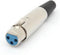 VROUWELIJKE 3P XLR PLUG - VERNIKKELD (CA096)