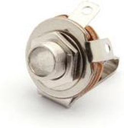 VROUWELIJKE 6.35mm MONO JACK - OPEN CIRCUIT - CHASSISMONTAGE (CA040)