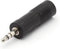 VROUWELIJKE 6.35mm STEREO JACK NAAR MANNELIJKE 3.5mm STEREO JACK (CAA18)