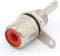 VROUWELIJKE RCA INBOUWBUS - NIKKEL - ROOD (CA055R)