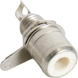 VROUWELIJKE RCA INBOUWBUS - NIKKEL - WIT (CA055W)